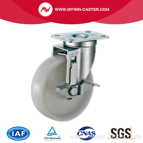 3'' Swivel Industrial PP Caster With Side Brake